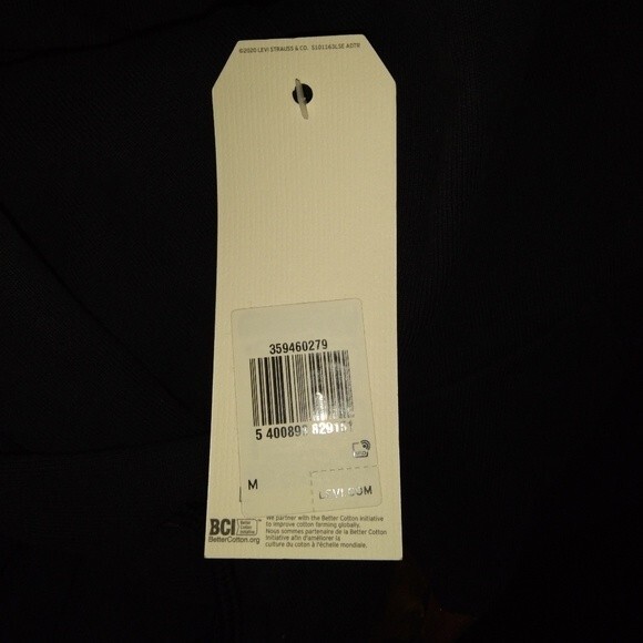 Levi's Medium Black Hooded Sweatshirt NWT - Picture 6 of 8